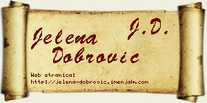 Jelena Dobrović vizit kartica